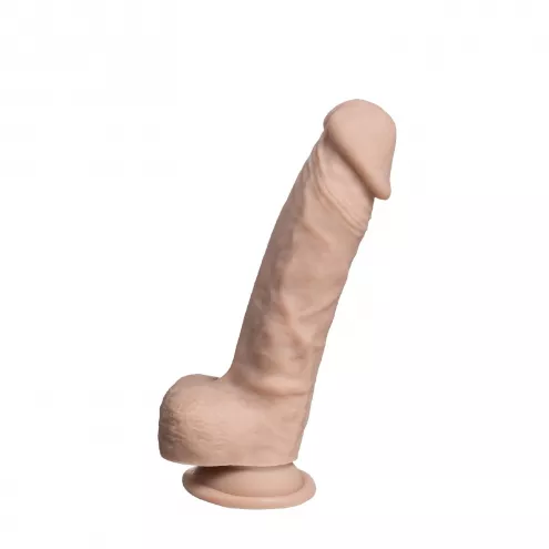Фалоімітатор SilexD Johnny Real Skin Flesh (7in MODEL 1), суперсофт-силікон+Silexpan