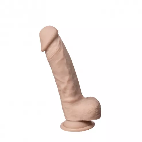 Фалоімітатор SilexD Johnny Real Skin Flesh (7in MODEL 1), суперсофт-силікон+Silexpan