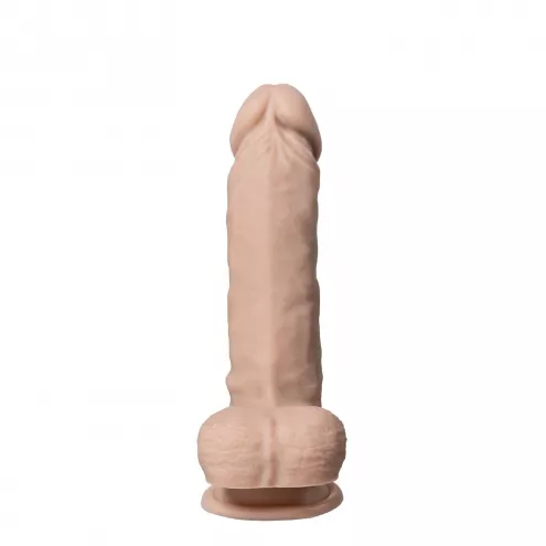 Фалоімітатор SilexD Johnny Real Skin Flesh (7in MODEL 1), суперсофт-силікон+Silexpan