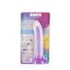 Фалоімітатор, що світиться в темряві ADDICTION Rave 8 Glow in the Dark Dildo Purple Confetti