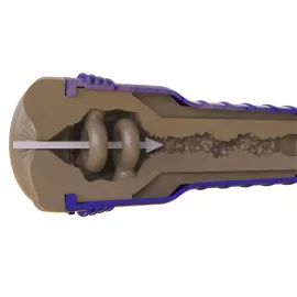 Мастурбатор-попка Fleshlight Boost Blast Female Medium Dark Flesh, плавающие кольца Turbo Tech - 2