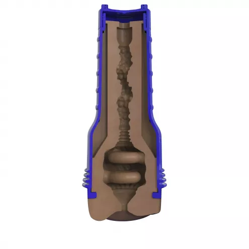 Мастурбатор-попка Fleshlight Boost Blast Female Medium Dark Flesh, плаваючі кільця Turbo Tech