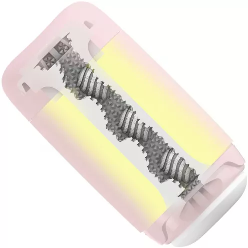 Мастурбатор TENGA PUFFY Strawberry Pink, ультрам'який матеріал, багаторазовий, наскрізний