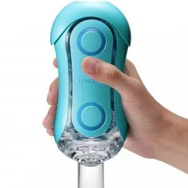 Мастурбатор Tenga Flip Orb — Ocean Blue, с изменяемым сжатием, со стимулирующими шариками внутри - 4