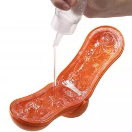 Мастурбатор Tenga Flip Orb - Sunset Orange, зі змінним стиском, зі стимулюючими кульками всередині - 4