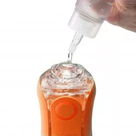 Мастурбатор Tenga Flip Orb - Sunset Orange, зі змінним стиском, зі стимулюючими кульками всередині - 7