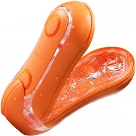 Мастурбатор Tenga Flip Orb - Sunset Orange, зі змінним стиском, зі стимулюючими кульками всередині - 9