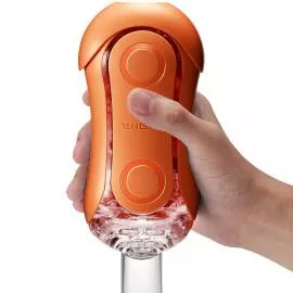 Мастурбатор Tenga Flip Orb - Sunset Orange, зі змінним стиском, зі стимулюючими кульками всередині - 5