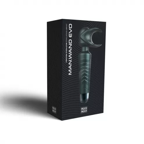 Мастурбатор-вибромассажер Manwan MAN.WAND EVO Pine Grey, отлично для пар, виброминет