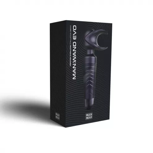 Мастурбатор-вібромасажер Manwan MAN.WAND EVO Black Plum, відмінно для пар, вібромінет