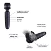 Мастурбатор-вібромасажер Manwan MAN.WAND EVO Black Plum, відмінно для пар, вібромінет
