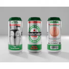 Мастурбатор-вагина Alive Heineken Vagina II в виде банки пива - 8