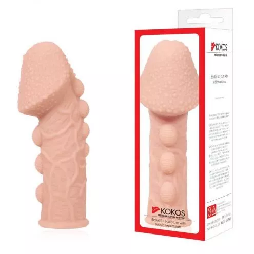 Насадка на член Kokos Extreme Sleeve ES.09 размер S, утолщающая, стимулирующий рельеф