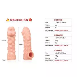 Насадка на член Kokos Cock Sleeve CS 003 M - 5