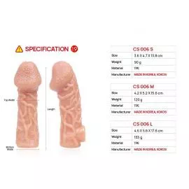 Насадка на член Kokos Cock Sleeve CS 006 M - 7