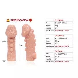 Насадка на член Kokos Cock Sleeve CS 008 L - 4