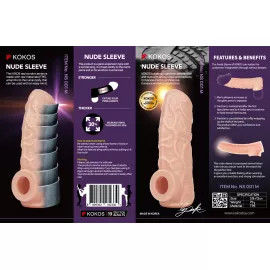 Насадка на член Kokos Nude Sleeve NS 001 M - 2