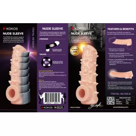 Насадка на член Kokos Nude Sleeve NS 006 M - 5