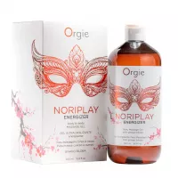 Гель для NURU-масажу Orgie - Noriplay Energizer (500 мл), екстракт гінкго білоба, захисне простирадло