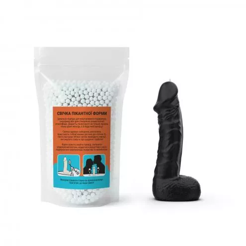 Свеча в виде члена Чистий Кайф MEDIUM Black