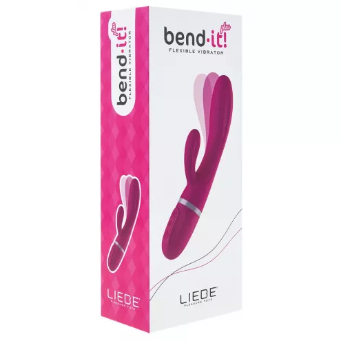Вибратор-кролик Liebe Bend It Plus Cerise