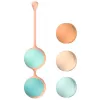 Вагинальные шарики Liebe Kewos — Peach/Mint, 5 шариков в комплекте