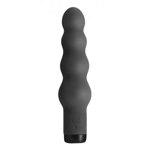 Вибратор S Pleasures Bullets Obsidian, черный, в виде ряда шариков