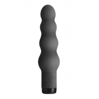 Вибратор S Pleasures Bullets Obsidian, черный, в виде ряда шариков