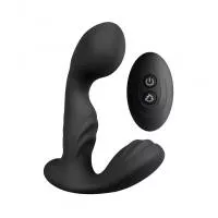 Вибромассажер простаты S Pleasures Premium FUZZY, черный, с рельефом
