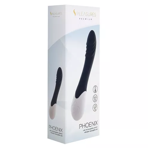 Вібратор для точки G S Pleasures Premium Phoenix, чорний