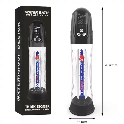 Автоматична гідропомпа 2в1 (вода/повітря) Water Bath з LED-дисплеєм, 2 режими