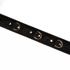 Ошейник с поводком Liebe Seele Boudoir Amor Collar with Leash Black - 5