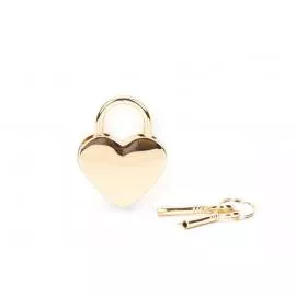 Замочек Liebe Seele Heart Shape Padlock Gold (2 шт) - 3
