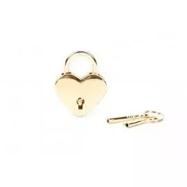 Замочек Liebe Seele Heart Shape Padlock Gold (2 шт) - 1