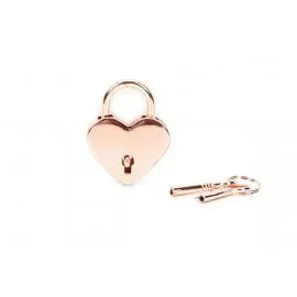 Замочек Liebe Seele Heart Shape Padlock Rose Gold (2 шт) - 1