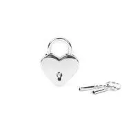 Замочек Liebe Seele Heart Shape Padlock Silver  (2 шт)