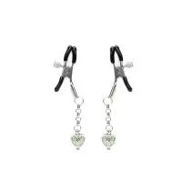 Затискачі для сосків Liebe Seele Glow-in-dark Nipple Clamps Green