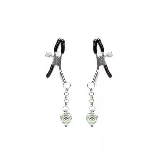 Затискачі для сосків Liebe Seele Glow-in-dark Nipple Clamps Green