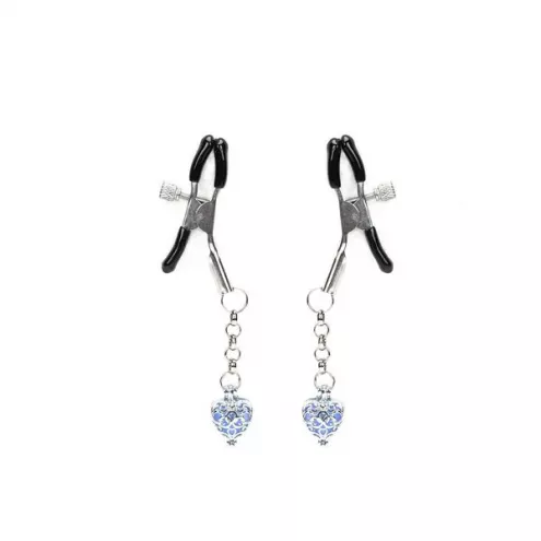 Зажимы для сосков Liebe Seele Glow-in-dark Nipple Clamps Blue