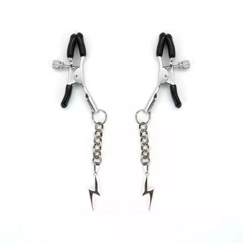 Зажимы для сосков Liebe Seele Lightning Nipple Clamps Silver