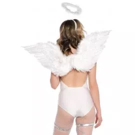 Крылья ангела Leg Avenue Marabou Feather Angel Wings, настоящие перья - 3