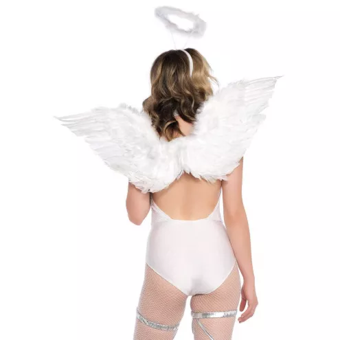Крила ангела Leg Avenue Marabou Feather Angel Wings, справжнє пір'я