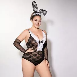 Эротический костюм зайки JSY P61101 Plus Size - 3