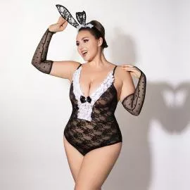 Эротический костюм зайки JSY P61101 Plus Size - 4