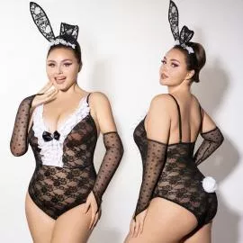 Эротический костюм зайки JSY P61101 Plus Size - 7