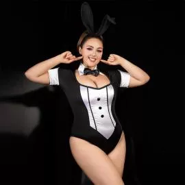 Эротический костюм зайки JSY P61102 Plus Size - 6