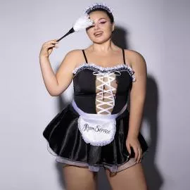 Эротический костюм горничной JSY P61110 Plus Size - 6