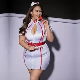 Эротический костюм медсестры JSY P61115 Plus Size - 6