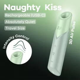 Вакуумный стимулятор Satisfyer Naughty Kiss, магнитная технология 3D Air Pulse - 2