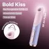 Вакуумний стимулятор Satisfyer Bold Kiss Violet, магнітна технологія 3D Air Pulse